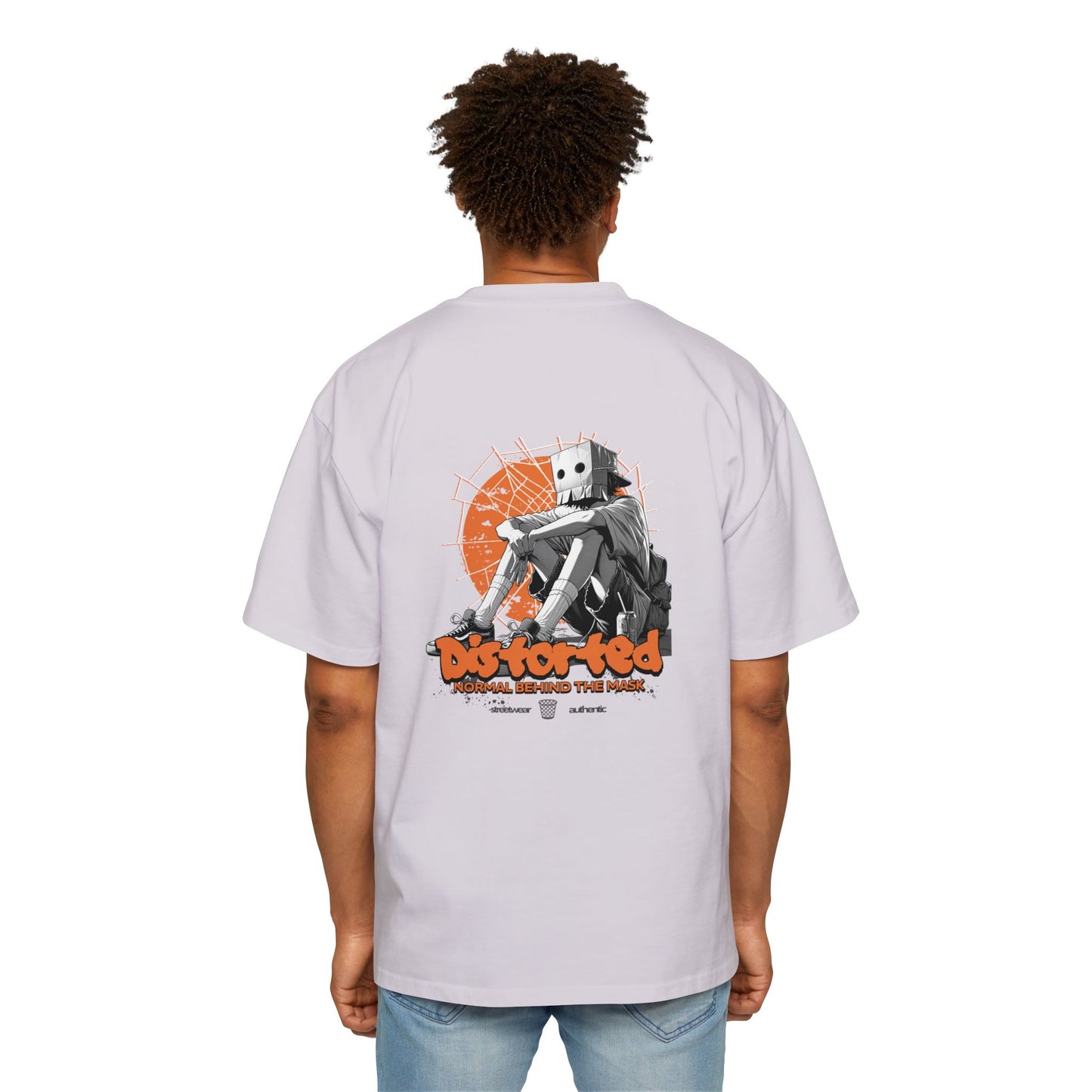 Heavy/Baggy Tee - Distorted ‘Normal behind the mask’