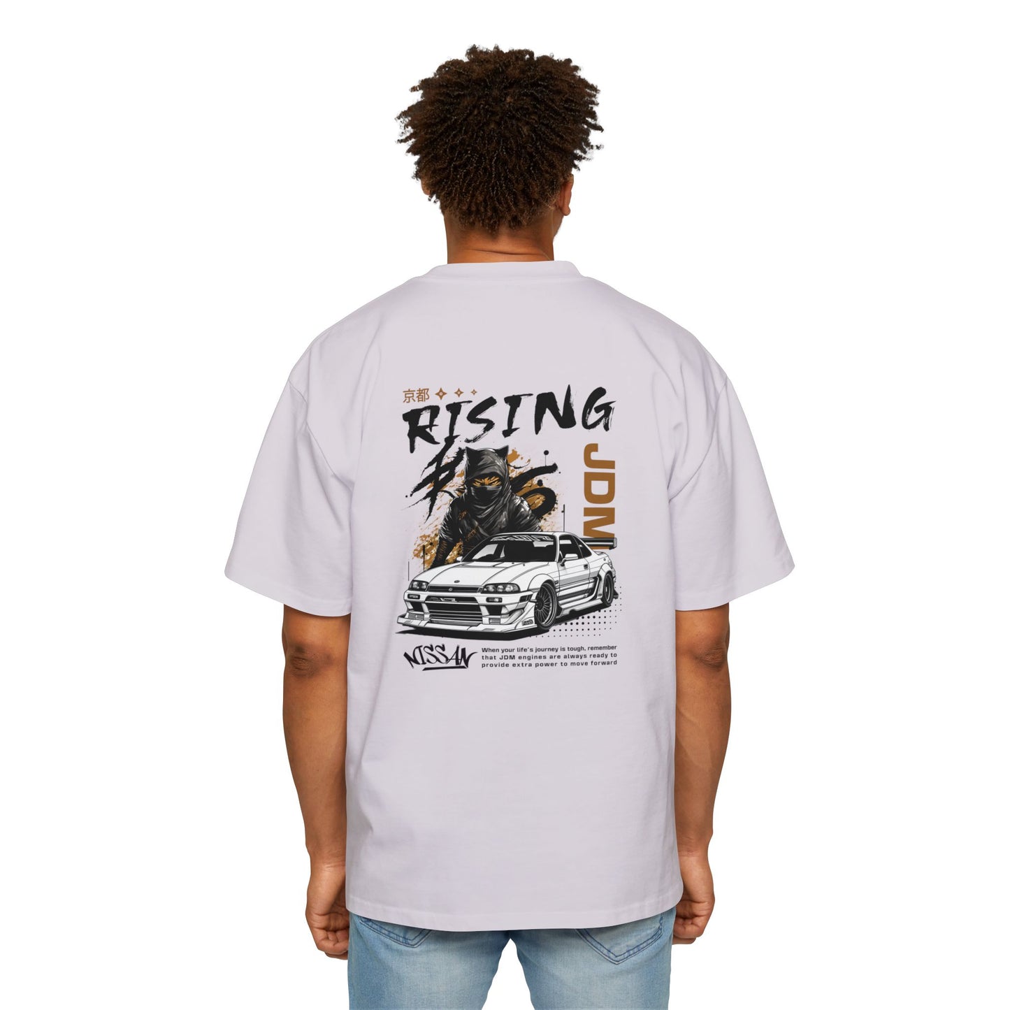 Heavy/Baggy Tee - JDM Rising Graphic T-Shirt