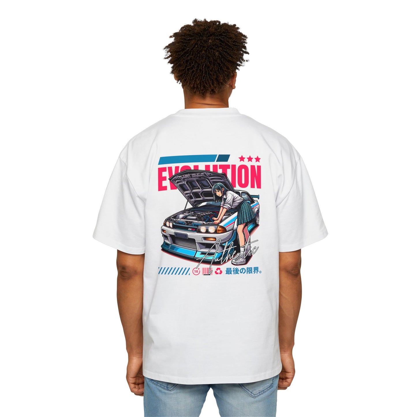 Heavy/Baggy Tee - Streetwear JDM Girl Car Enthusiasts