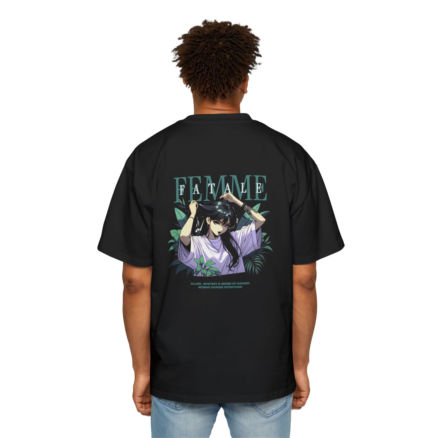 Heavy/Baggy Tee - Femme Fatale Anime Art