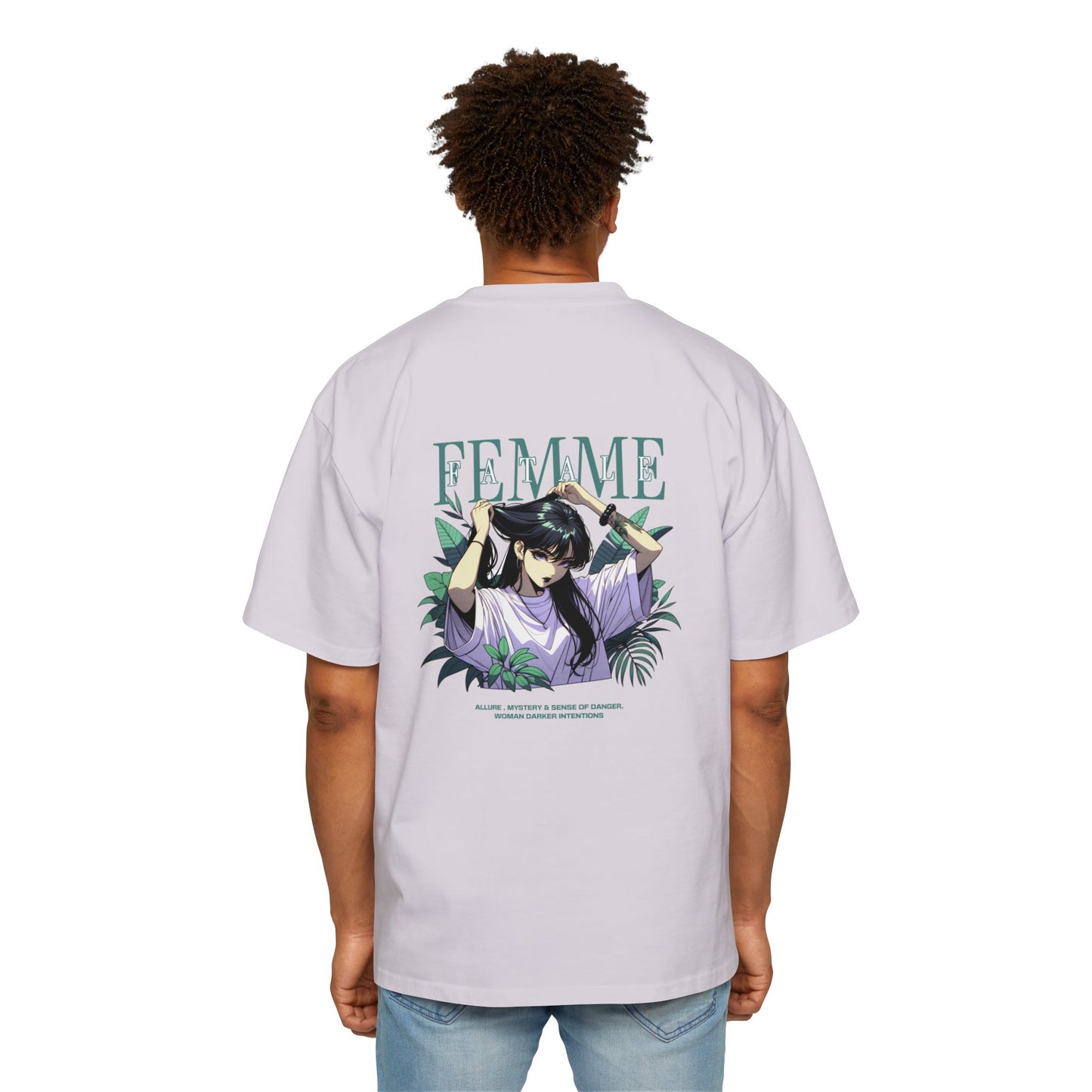 Heavy/Baggy Tee - Femme Fatale Anime Art
