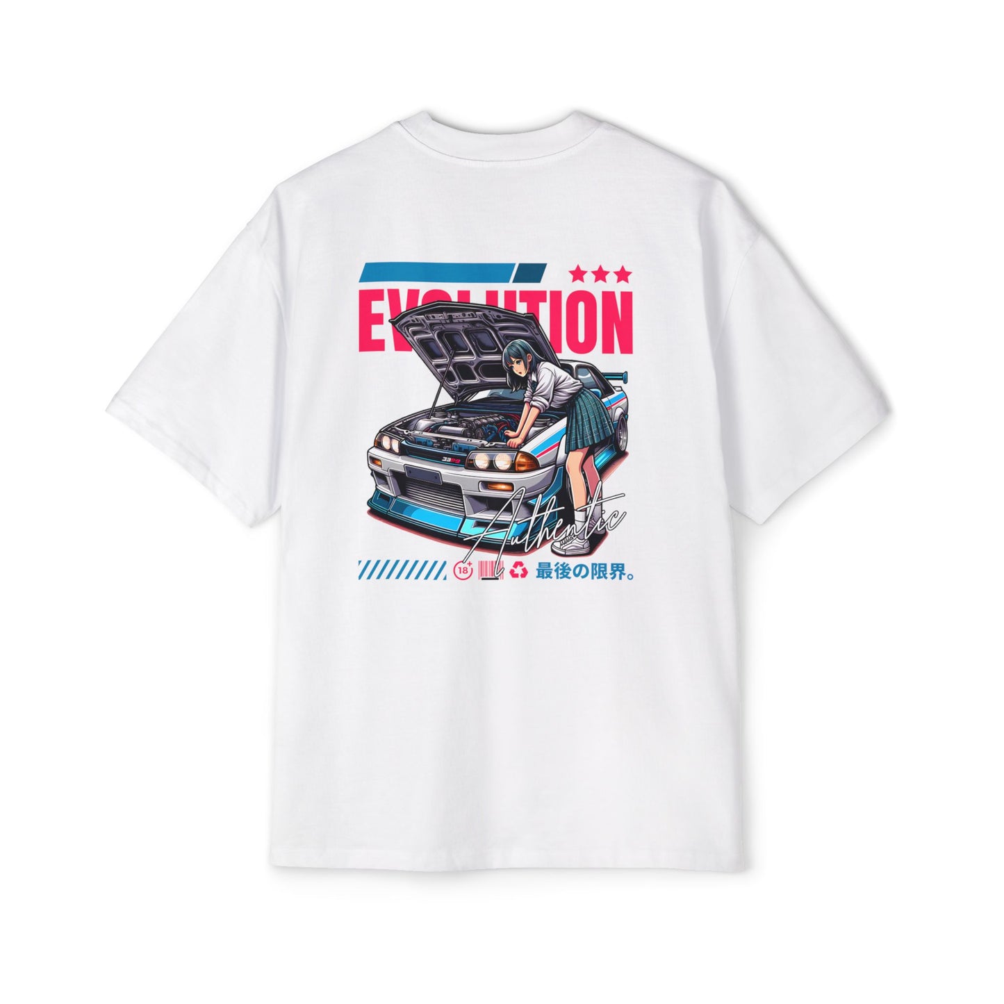 Heavy/Baggy Tee - Streetwear JDM Girl Car Enthusiasts