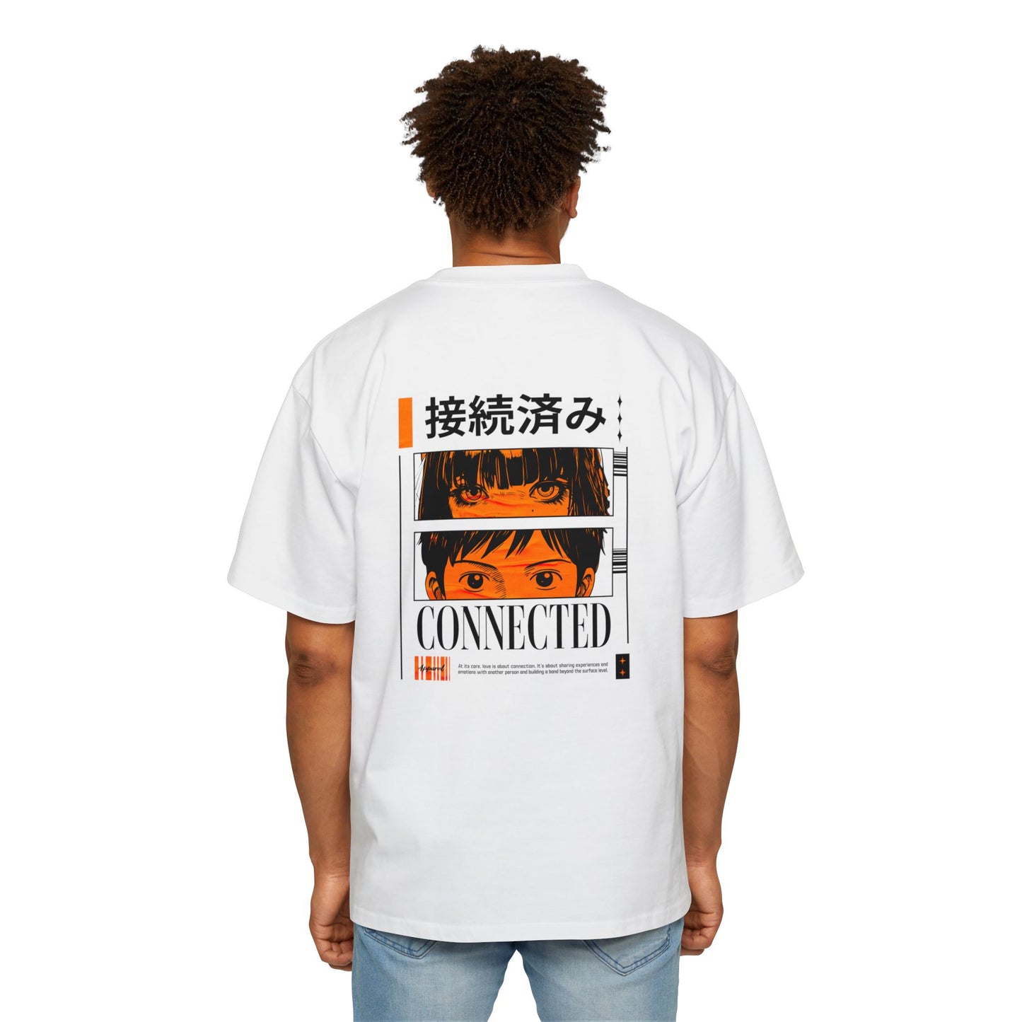 Heavy/Baggy Tee - 'Connected' Aesthetic Japanese Style