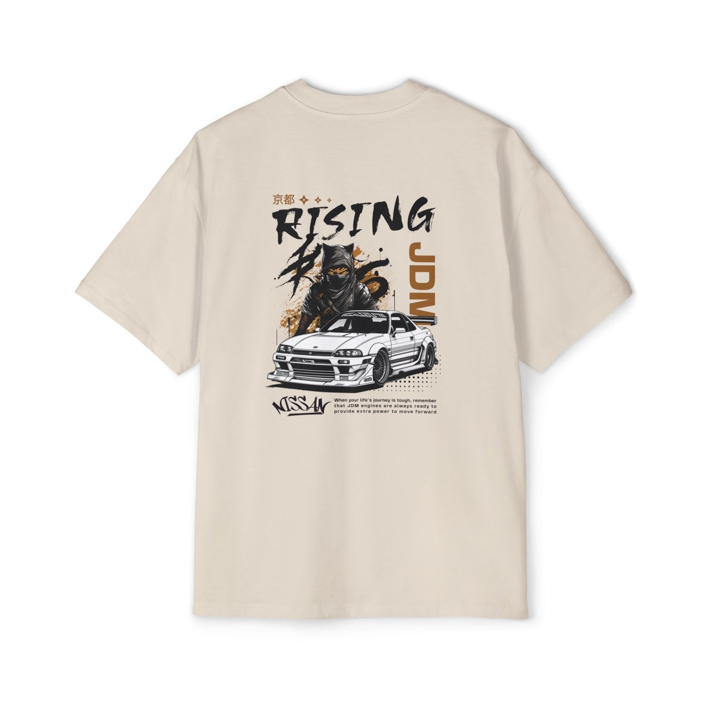 Heavy/Baggy Tee - JDM Rising Graphic T-Shirt