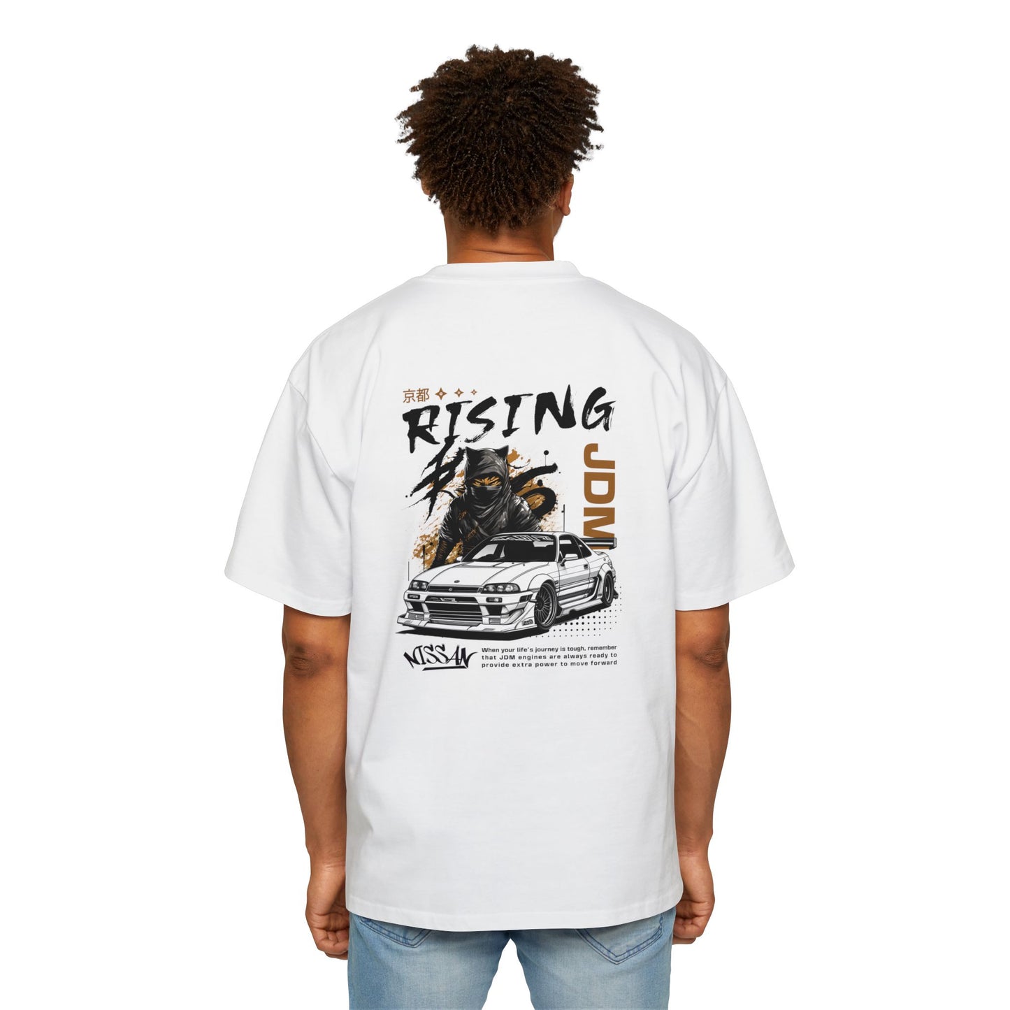 Heavy/Baggy Tee - JDM Rising Graphic T-Shirt