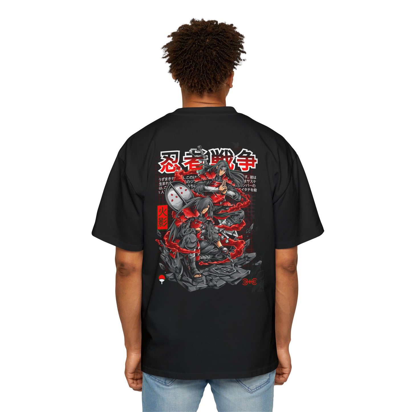 Men's Heavy Oversized/Heavy Tee - Madara & Hashirama