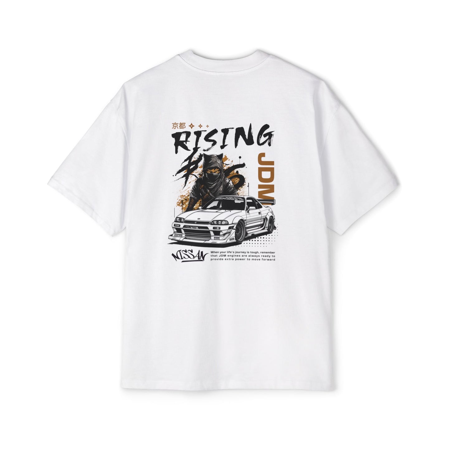 Heavy/Baggy Tee - JDM Rising Graphic T-Shirt