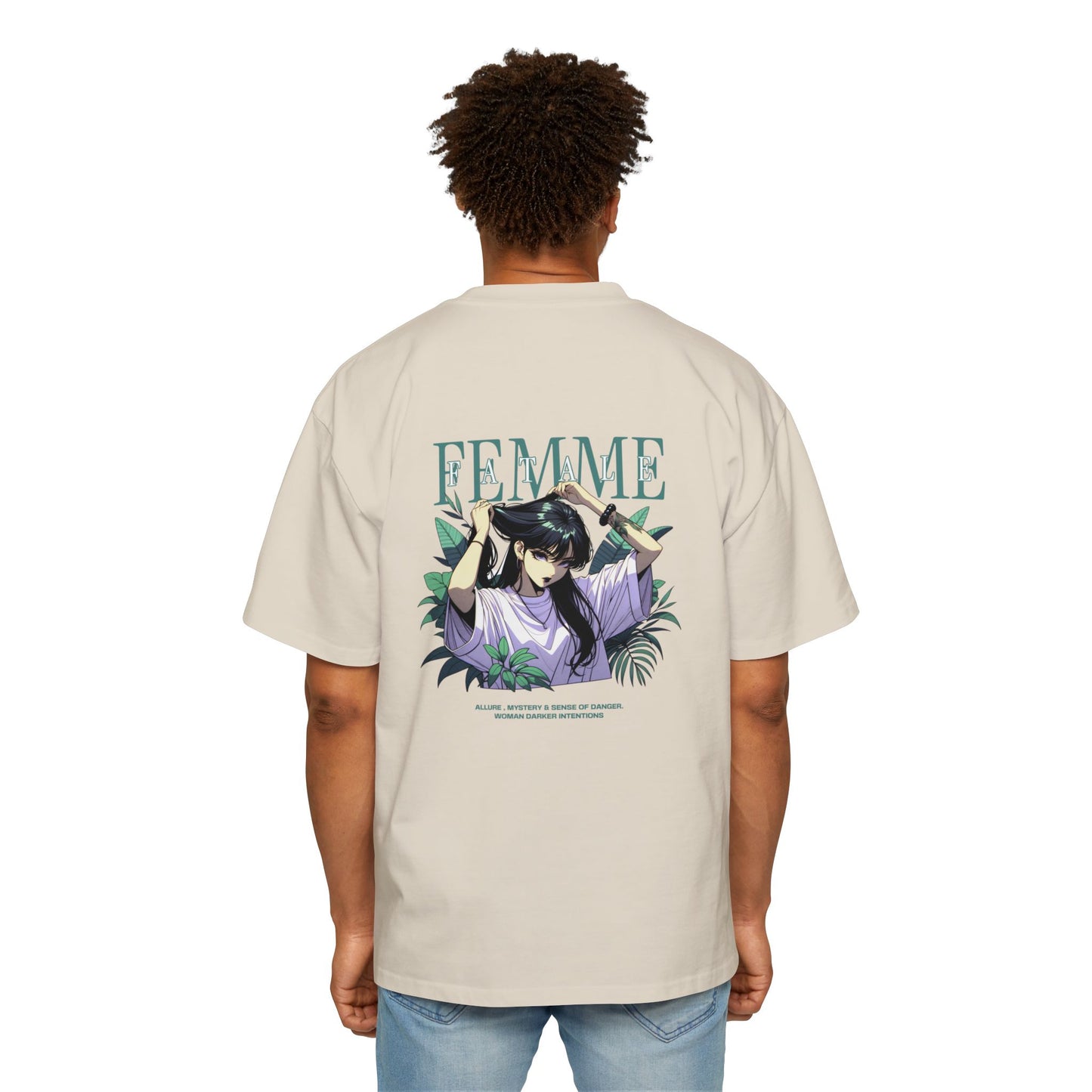 Heavy/Baggy Tee - Femme Fatale Anime Art
