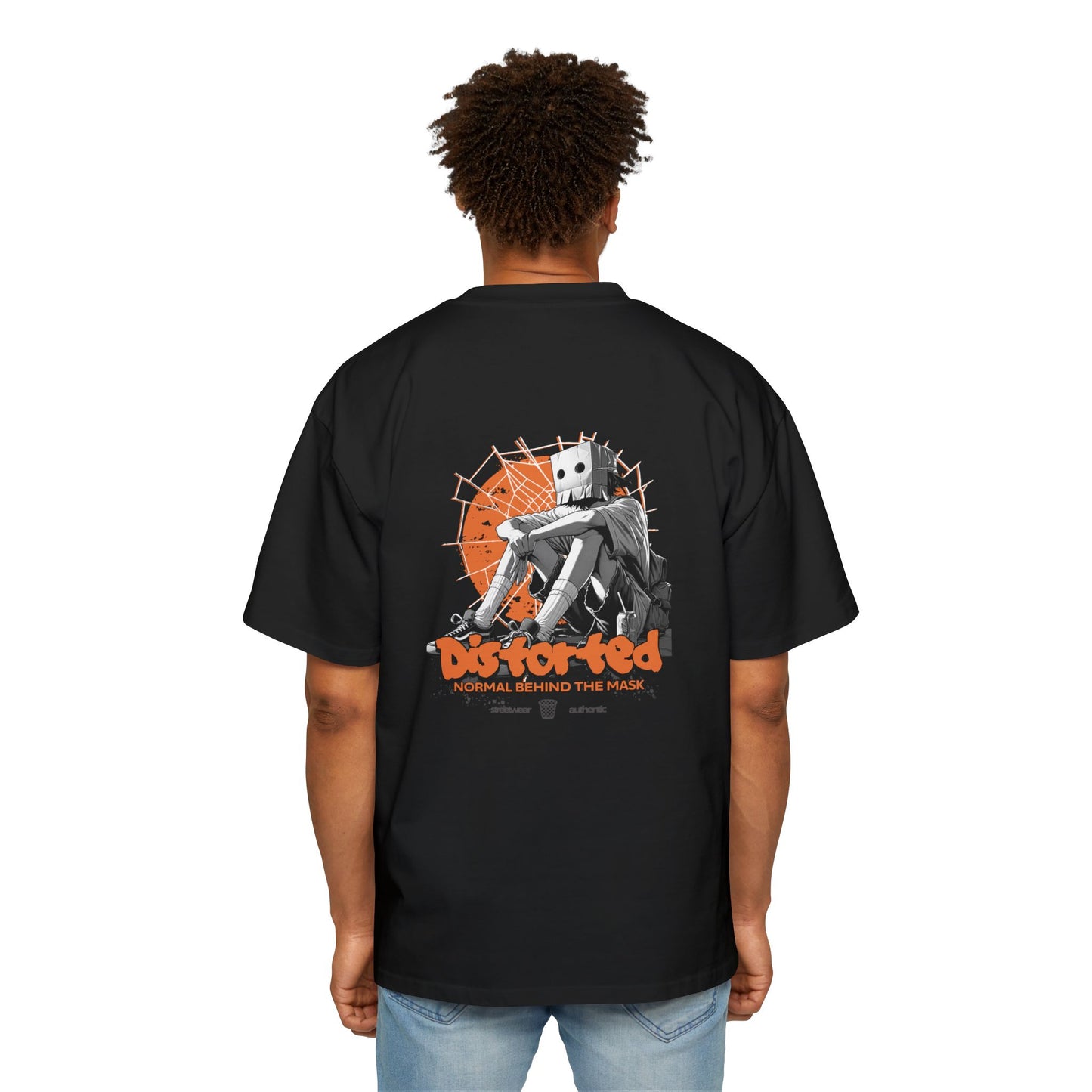 Heavy/Baggy Tee - Distorted ‘Normal behind the mask’