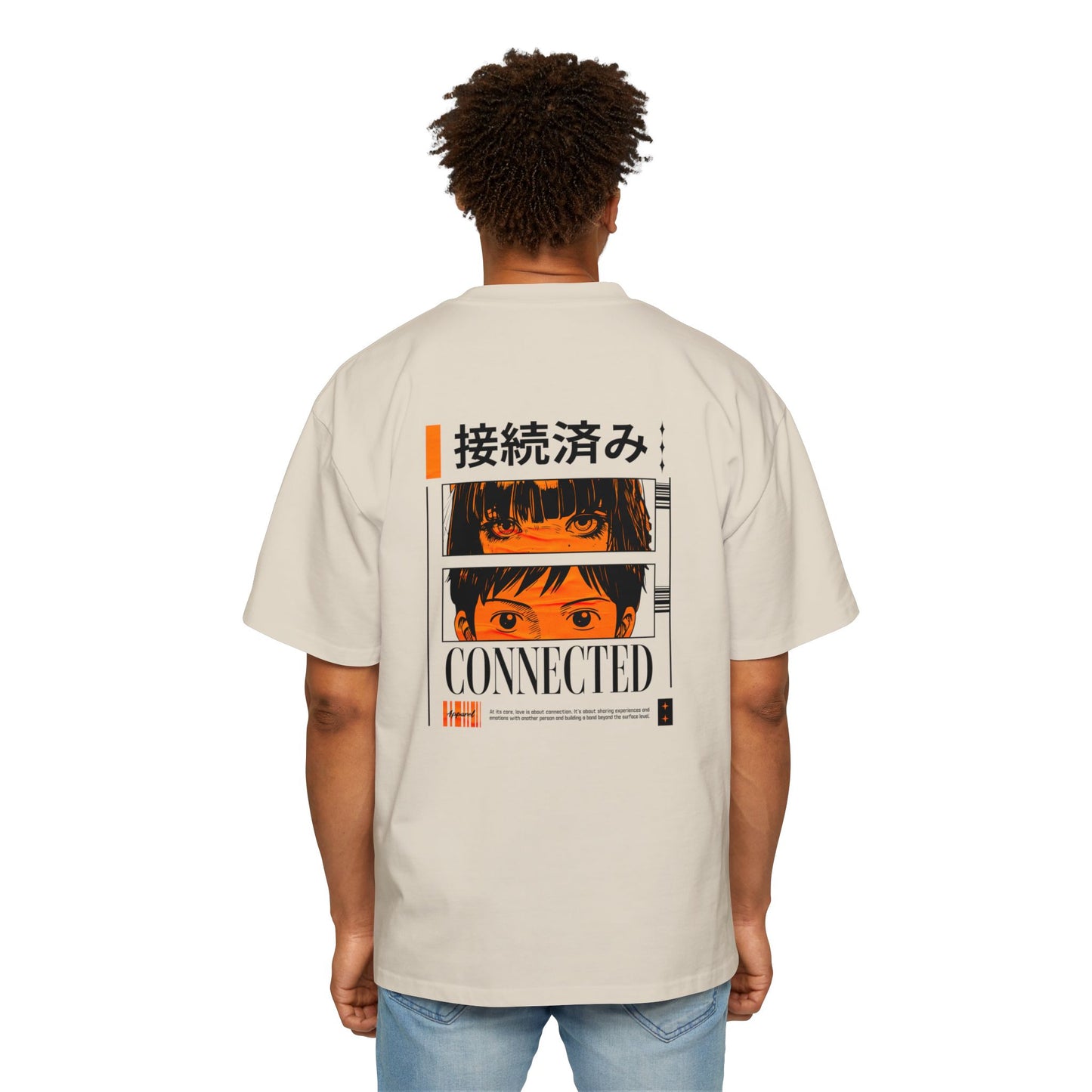 Heavy/Baggy Tee - 'Connected' Aesthetic Japanese Style