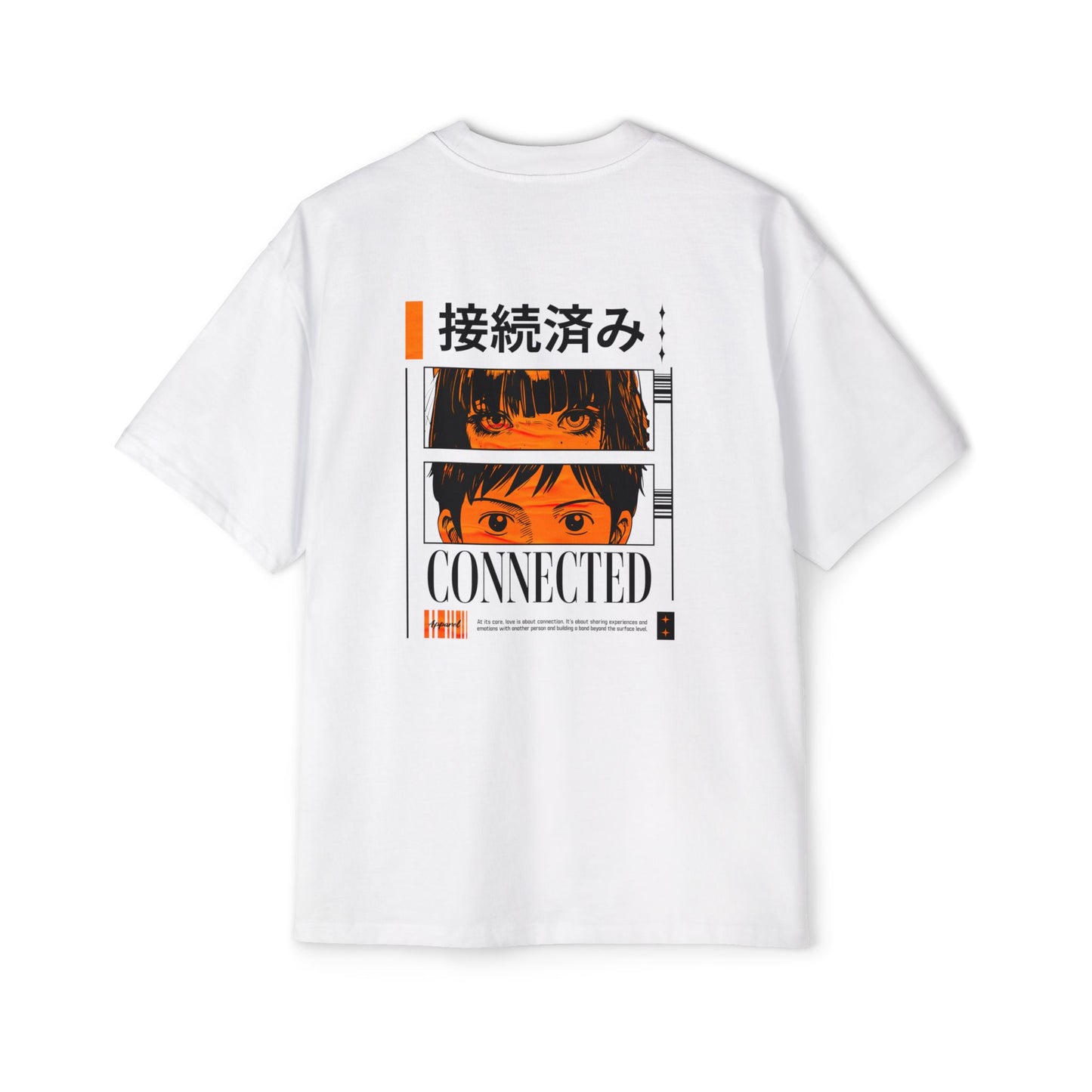 Heavy/Baggy Tee - 'Connected' Aesthetic Japanese Style