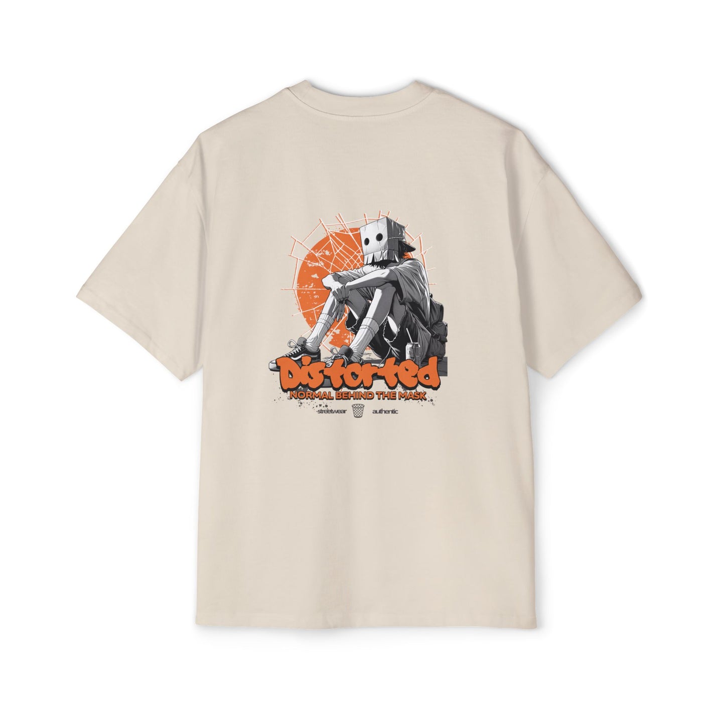 Heavy/Baggy Tee - Distorted ‘Normal behind the mask’