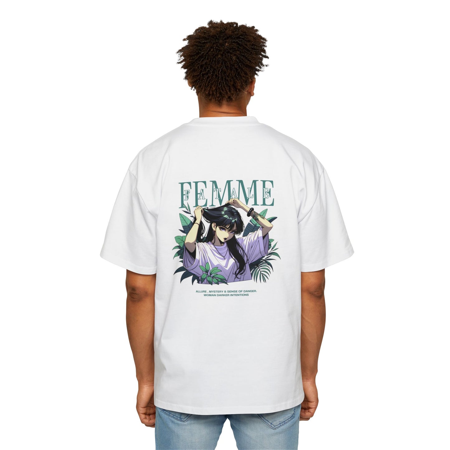 Heavy/Baggy Tee - Femme Fatale Anime Art