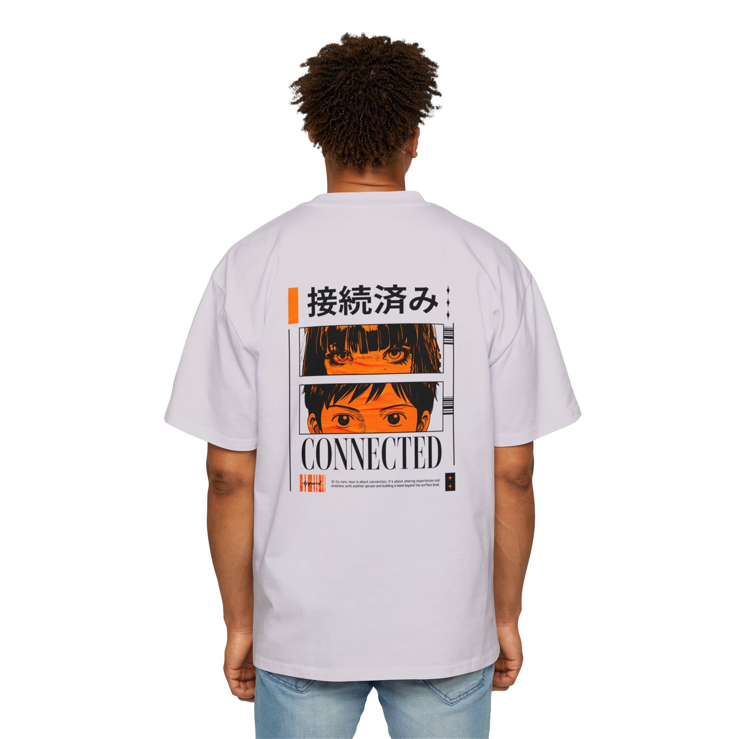 Heavy/Baggy Tee - 'Connected' Aesthetic Japanese Style