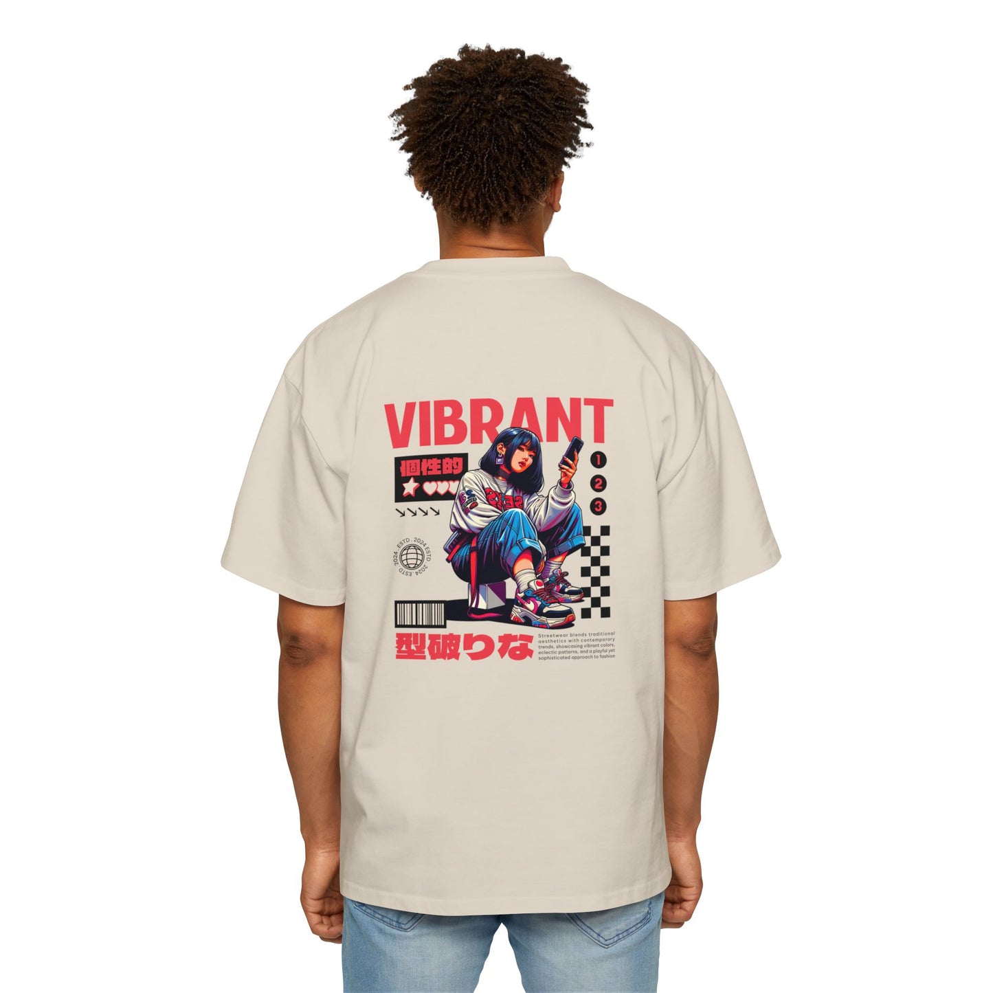 Heavy/Baggy Tee - Vibrant Girl Skate Style